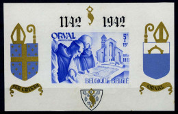 België BL21A * - Orval - Gotisch - Blauw - Ongetand - Zegel = ** - 1924-1960