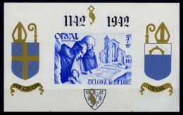 België BL21A * - Orval - Gotisch - Blauw - Ongetand - Zegel = ** - 1924-1960