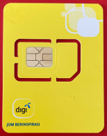 Malaisie Malaysia Digi Prepaid Postpaid Telecom Cell 2G 3G 4G 5G SIM GSM USIM Small Mobile Standard Nano - Malaysia