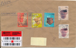 Argentina Registered Cover Sent To Denmark 2011 With More Topic Stamps - Covers & Documents