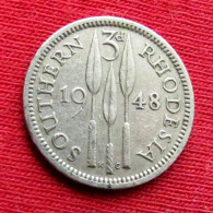 Southern Rhodesia 3 Pence 1948 Zimbabwe  Rodesia Do Sul Rhodesie W ºº - Rhodesië