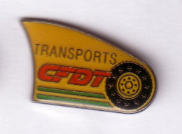 P23 Pin's Syndicat Transports CFDT Achat Immédiat - Transportation