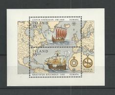 1992 MNH Iceland, Block  13, Postfris** - Blocks & Sheetlets