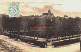 CPA VILLENEUVE LA GUYARD - YONNE - PLACE DES PROMENADES - Villeneuve-la-Guyard