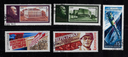 RUSSIA 1988 SCOTT #5653,5656,5659,5663,5664     USED - Used Stamps