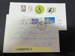 4-4-2024 (1 Z 3 A) France Letter Posted To Australia - 2 Covers - Cartas & Documentos