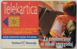 Slovenia 100 Unit  Chip Card - Kp Je Pogovor Nacin Zivljenja / MEPA ' 97 - Slovénie