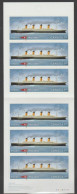 2012 Canada Titanic Full Booklet Of 6 MNH - Volledige Boekjes