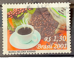 C 2435 Brazil Stamp Coffee Drink Gastronomy 2001 Circulated 1 - Oblitérés