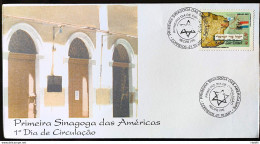 Brazil Envelope FDC 2001 707 First Synagogue Of The Americas Judaism Israel CBC PE 1 - Sonstige & Ohne Zuordnung