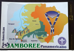 BRAZIL Postcard Jamboree Scouting Foz Iguacu 2001 - Ongebruikt