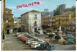 Calabria-vibo Valentia-pizzo Calabro Piazza Umberto I Animatissima Veduta Piazza Case Negozi Molte Auto Epoca Anni 60 70 - Andere & Zonder Classificatie