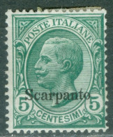 Italie  Scarpato  Sassone   2  *  TB   - Egée (Scarpanto)