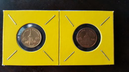 Thailand Coin Circulation 50 Satang 1/2 Baht Year 2008 Copper And Bronze UNC 2 Pcs (2) - Thaïlande