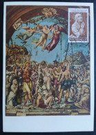 Carte Maximum Timbre Poste Vatican Sainte Catharina Senensis 1er Jour 1962 - Maximum Cards