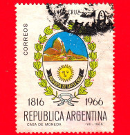 ARGENTINA - Usato - 1966 - 150° Anniversario Dichiarazione D'indipendenza Di Santa Cruz - 10 - Gebraucht