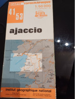 CARTE TOPGRAPHIQUE AJACCIO 1:50000 - Topographische Karten