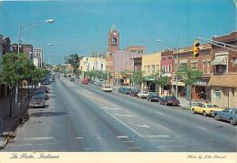 Etats Unis - La Porte - Longue Rue - Automobiles - Etat De L'Indiana - Indiana State - CPM - Voir Scans Recto-Verso - Autres & Non Classés