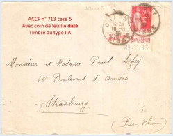 FRANCE - Lettre Avec Pub De Carnet : Benjamin, CD Date 21.11.33 - N° 283 50c Paix Rouge Type IIA - Brieven En Documenten