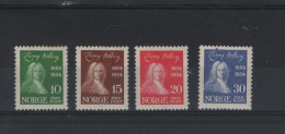 Norwegen Michel Cat.No.  Vlh/* 168/171 - Unused Stamps
