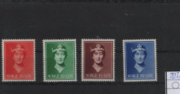 Norwegen Michel Cat.No.  Mnh/** 203/206 - Unused Stamps