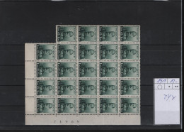 Norwegen Michel Cat.No.  Mnh/** 191 Bloc Of -24- - Unused Stamps