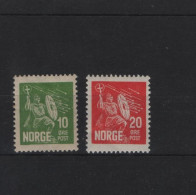 Norwegen Michel Cat.No.  Vlh/* 155/156 - Unused Stamps