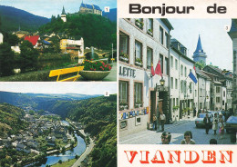 LUXEMBOURG - Vianden - La Vallée De L'Our - Le Château - Hockelstour Et Pont Sur L'Our - Grand'Rue - Carte Postale - Vianden