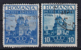 ROMANIA 1937 - Canceled - Sc# 467, 468 - Used Stamps