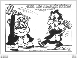 CPM  1988 LES FRANCAIS DIVISES  LARDIE CARICATURE POLITIQUE SATIRIQUE - Lardie