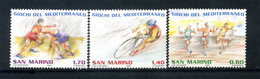 2009 SAN MARINO SET MNH ** 2235/2237 Giochi Del Mediterraneo, Sport - Unused Stamps