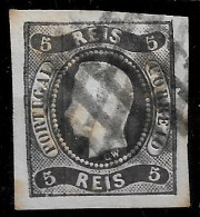 PORTUGAL 1866-67 D. LUIS I 5R USED CARIMBO (NP#94-P17-L2) - Oblitérés