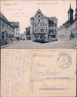 Dillingen A. D. Donau Straßenpartie, Obere Apotheke, Post Und Lyceum 1917  - Dillingen