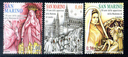 2008 SAN MARINO SET MNH ** 2180/2182 Madonna Di Lourdes - Unused Stamps