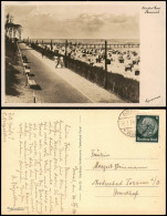 Ansichtskarte Graal-Müritz Strandpromenade, Wolken Stimmungsbild 1934 - Graal-Müritz