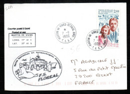 Col43 TAAF N° 198 Oblitéré De Martin De Vivies Sur Lettre - Gebruikt