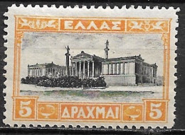 GREECE 1927 Landscapes I 5 Dr Yellow / Black  Vl. 430 MH - Neufs