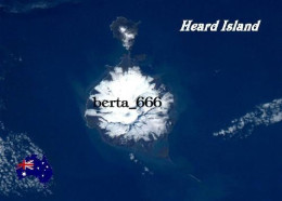 Australia Antarctica Heard Island UNESCO Satellite View New Postcard - Autres & Non Classés