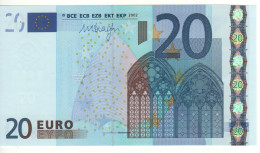 20 EURO  "M"  Portugal     Firma  DRAGHI     U 021 D5  /  FDS - UNC - 20 Euro