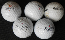 3 Pcs Used Golfballs - Autres & Non Classés