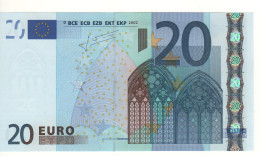 20 EURO  "P" OLANDA  Firma Trichet   G 006 E1    /  FDS - UNC - 20 Euro