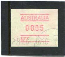 AUSTRALIA - 2004  5c  FRAMA  WARATAH  NO POSTCODE  B77  FINE USED - Automaatzegels [ATM]