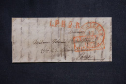 FRANCE - Cachet D'entrée Belgique Par Valenciennes Sur Lettre De Bruxelles Pour Paris En 1834  - L 151352 - Entry Postmarks