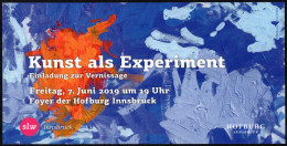 AUSTRIA 2019 - ART AS EXPERIMENT - HOFBURG INNSBRUCK - INVITATION TO THE VERNISSAGE - I - Kunstgegenstände