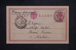 ETAT LIBRE D'ORANGE - Entier Postal Surchargé, De Harrismith Pour Pietermaritzburg En 1902 - L 151386 - Oranje-Freistaat (1868-1909)