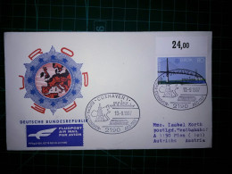 ALLEMAGNE, Enveloppe FDC Distribuée Par Avion, Commémorant "EUROPA" Avec Cachet De La Poste Et Timbre Spécial. - 1981-1990