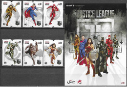 Portugal 2020 - Justice League Complete Set Mnh** - Other & Unclassified