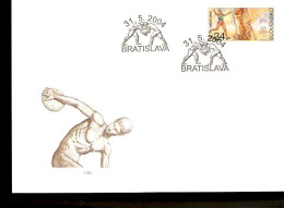 ATENE 2004 OLIMPIC GAMES SLOVENSKO FDC PARALYMPICS - Zomer 2004: Athene