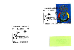 ITALIA ITALY - 2002 REGGIO CALABRIA Davis Cup Italia-Finlandia Tennis Su Busta Viaggiata – 8614 - 2001-10: Poststempel