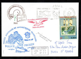 Col43 TAAF N° 430 Oblitéré De Port Aux Français Sur Lettre - Used Stamps